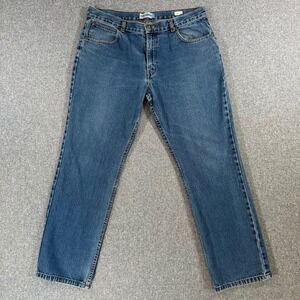 Stone Harbour Jeans Mens 36x32‎ Straight Leg Blue 100% Cotton Denim EXCELLENT